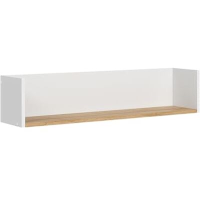 Vicco Etagère Viktor, Blanc/Artisan, 93.4x20cm, pour Montage Mural pour Livres, Objets déco ou Accessoires de Salle de Bain - Publicité Vicco Etagère Viktor, Blanc/Artisan, 93.4x20cm, pour Montage Mural pour Livres, Objets déco ou Accessoires de Salle de Bain - Publicité