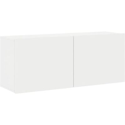 vidaXL Meuble TV Mural, Armoire de Télévision Suspendue avec Rangement, Meuble Télé Flottant Salle de Séjour, Moderne, Blanc Bois d'Ingénierie - Publicité vidaXL Meuble TV Mural, Armoire de Télévision Suspendue avec Rangement, Meuble Télé Flottant Salle de Séjour, Moderne, Blanc Bois d'Ingénierie - Publicité