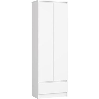 AKORD Bibliothèque de Bureau CLP 60 cm 1 Tiroir et 2 Portes Meuble Support pour Documents Livres pour Meuble de Chambre Panneau Stratifié 16mm Couleur Blanc - Publicité AKORD Bibliothèque de Bureau CLP 60 cm 1 Tiroir et 2 Portes Meuble Support pour Documents Livres pour Meuble de Chambre Panneau Stratifié 16mm Couleur Blanc - Publicité