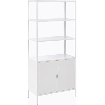 Beliani Meuble de Rangement de Bureau Moderne en Métal Acier Thermolaqué avec 5 Étagères Gris Clair Kauri - Publicité Beliani Meuble de Rangement de Bureau Moderne en Métal Acier Thermolaqué avec 5 Étagères Gris Clair Kauri - Publicité