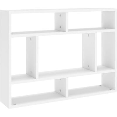 vidaXL Etagère Murale Etagère Flottante Etagère Suspendue Armoire Murale Salon Salle de Séjour Maison Intérieur Blanc 75x16x55 cm Bois d'Ingénierie - Publicité vidaXL Etagère Murale Etagère Flottante Etagère Suspendue Armoire Murale Salon Salle de Séjour Maison Intérieur Blanc 75x16x55 cm Bois d'Ingénierie - Publicité