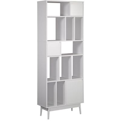 Bibliothèque Rebecca Mawar - Moderne Blanc Panneau de particules 187x70x29,5cm - Publicité Bibliothèque Rebecca Mawar - Moderne Blanc Panneau de particules 187x70x29,5cm - Publicité