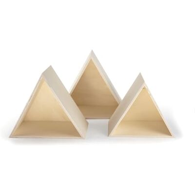 Creative Graine Créative 3 étagères Triangles en Bois - Publicité Creative Graine Créative 3 étagères Triangles en Bois - Publicité