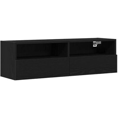 vidaXL Meuble TV Mural Chêne Noir 100 x 30 x 30 cm Bois d'ingénierie, Rangement Mural Moderne, Forme rectangulaire, Support TV Flottant Solide, Meuble média, Design Gain de Place - Publicité vidaXL Meuble TV Mural Chêne Noir 100 x 30 x 30 cm Bois d'ingénierie, Rangement Mural Moderne, Forme rectangulaire, Support TV Flottant Solide, Meuble média, Design Gain de Place - Publicité