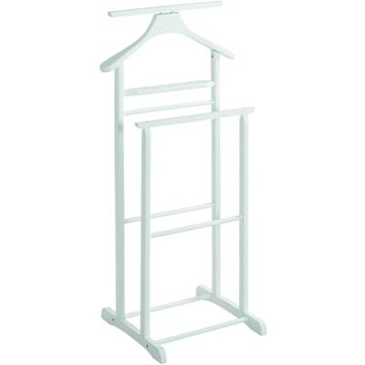 PEGANE Valet de Nuit Double, Valet de Chambre en Bois Massif hévéa Coloris Blanc Longueur 47 x Profondeur 36 x Hauteur 102 cm - Publicité PEGANE Valet de Nuit Double, Valet de Chambre en Bois Massif hévéa Coloris Blanc Longueur 47 x Profondeur 36 x Hauteur 102 cm - Publicité