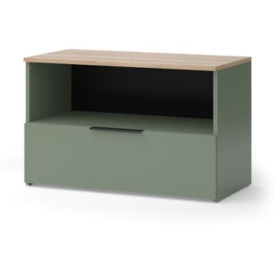 Vicco Commode Wido, Vert, 80x50cm avec 1 Compartiment fermé, Convient au Rangement des Articles ménagers - Publicité Vicco Commode Wido, Vert, 80x50cm avec 1 Compartiment fermé, Convient au Rangement des Articles ménagers - Publicité