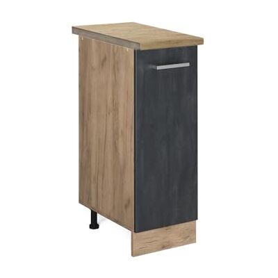 Vicco Meuble de Cuisine R-Line, Béton Noir, 30cm PT Chêne, pour Une Combinaison Libre au Sein de systèmes de Cuisine modulaires - Publicité Vicco Meuble de Cuisine R-Line, Béton Noir, 30cm PT Chêne, pour Une Combinaison Libre au Sein de systèmes de Cuisine modulaires - Publicité