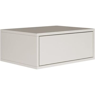 Selsey Table de Nuit 50 cm Suspendue Design Minimaliste avec Tiroir Push-to-Open Finition Blanc Table de Chevet Chambre Adulte Bois et Panneaux Laminés - Publicité Selsey Table de Nuit 50 cm Suspendue Design Minimaliste avec Tiroir Push-to-Open Finition Blanc Table de Chevet Chambre Adulte Bois et Panneaux Laminés - Publicité