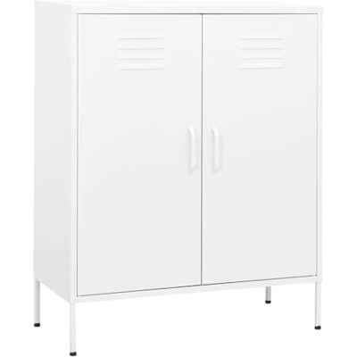 vidaXL Armoire de Rangement Placard Armoire de Stockage Meuble de Rangement Salon Salle de Séjour Intérieur Blanc 80x35x101,5 cm Acier - Publicité vidaXL Armoire de Rangement Placard Armoire de Stockage Meuble de Rangement Salon Salle de Séjour Intérieur Blanc 80x35x101,5 cm Acier - Publicité