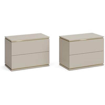 Vicco Table de Nuit Linette, Cachemire, Lot de 2, Mécanisme Push-to-Open pour Une Ouverture silencieuse - Publicité Vicco Table de Nuit Linette, Cachemire, Lot de 2, Mécanisme Push-to-Open pour Une Ouverture silencieuse - Publicité