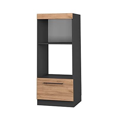 Vicco Armoire Micro-Ondes Fame-Line, Chêne de Force doré, 60cm Ouvert, à Combiner avec d'autres modules de la série Fame-Line - Publicité Vicco Armoire Micro-Ondes Fame-Line, Chêne de Force doré, 60cm Ouvert, à Combiner avec d'autres modules de la série Fame-Line - Publicité