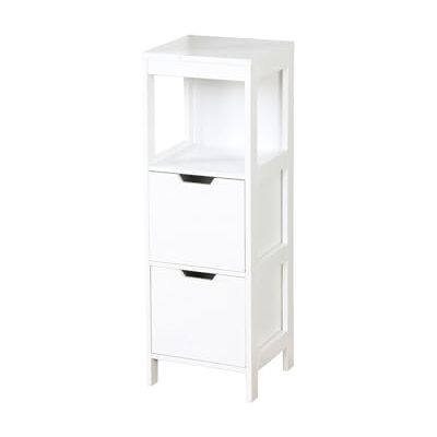 KARAT Armoire pour Salle de Bain Meuble de Toilettes avec étagères réglables Bathroom Cabinet Armoire à Pharmacie Tiroir Amovible (Ilinois, 30 cm (P) x 30 cm (L) x 89 cm (H)) - Publicité KARAT Armoire pour Salle de Bain Meuble de Toilettes avec étagères réglables Bathroom Cabinet Armoire à Pharmacie Tiroir Amovible (Ilinois, 30 cm (P) x 30 cm (L) x 89 cm (H)) - Publicité