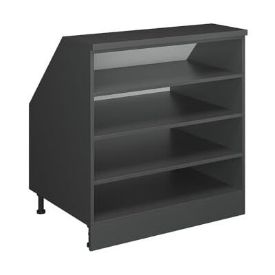 Vicco Meuble sous Pente R-Line, Anthracite, 80cm 4 Compartiments, 60 cm de Profondeur, pour Une Combinaison Libre au Sein de systèmes de Cuisine modulaires - Publicité Vicco Meuble sous Pente R-Line, Anthracite, 80cm 4 Compartiments, 60 cm de Profondeur, pour Une Combinaison Libre au Sein de systèmes de Cuisine modulaires - Publicité