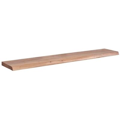 Étagère Murale en Acacia Naturel - 140 cm - Style Rustique - Publicité Étagère Murale en Acacia Naturel - 140 cm - Style Rustique - Publicité