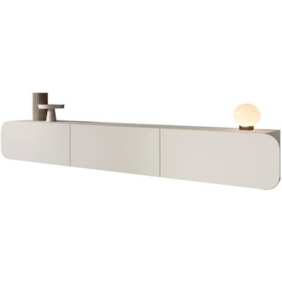 Mirjan24 Roteli 3D Meuble TV bas, système d'ouverture sans poignée, 3 volets/porte, meuble TV, buffet, meuble de télévision, meuble bas, table de télévision (Cachemire) - Publicité Mirjan24 Roteli 3D Meuble TV bas, système d'ouverture sans poignée, 3 volets/porte, meuble TV, buffet, meuble de télévision, meuble bas, table de télévision (Cachemire) - Publicité