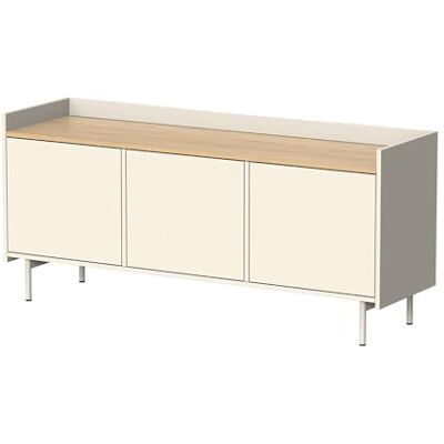 Vicco Meuble TV Velina, Crème, 140x63cm avec 3 Portes, Convient comme Meuble TV avec Compartiment de Rangement Ouvert - Publicité Vicco Meuble TV Velina, Crème, 140x63cm avec 3 Portes, Convient comme Meuble TV avec Compartiment de Rangement Ouvert - Publicité