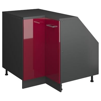 Vicco Meuble de Cuisine d'angle pour combles R-Line, Rouge Brillant, 75.6cm 1 Porte, 60 cm de Profondeur, pour Une Combinaison Libre au Sein de systèmes de Cuisine modulaires - Publicité Vicco Meuble de Cuisine d'angle pour combles R-Line, Rouge Brillant, 75.6cm 1 Porte, 60 cm de Profondeur, pour Une Combinaison Libre au Sein de systèmes de Cuisine modulaires - Publicité