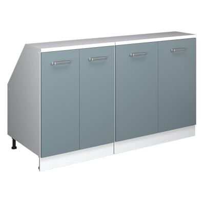 Vicco Meuble sous Pente R-Line, Bleu-Gris, 140cm Lot de 2 caissons 60 cm de Profondeur, Convient aux Murs inclinés et à Une Installation de Cuisine Variable - Publicité Vicco Meuble sous Pente R-Line, Bleu-Gris, 140cm Lot de 2 caissons 60 cm de Profondeur, Convient aux Murs inclinés et à Une Installation de Cuisine Variable - Publicité