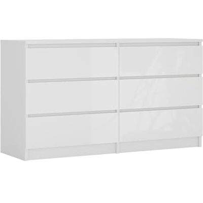 3XE LIVING - Cómoda Brilhante - Blanc - Chest of drawers - Publicité 3XE LIVING - Cómoda Brilhante - Blanc - Chest of drawers - Publicité