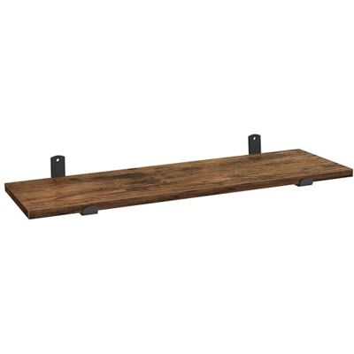 SONGMICS Étagère Murale, Étagère Flottante, Décorative, Style Moderne, pour Chambre, Salon, Salle à Manger, Cuisine, Charge Max. 10 kg, 20 x 60 x 7 cm, Marron Rustique et Noir d'encre LWS004KD01 - Publicité SONGMICS Étagère Murale, Étagère Flottante, Décorative, Style Moderne, pour Chambre, Salon, Salle à Manger, Cuisine, Charge Max. 10 kg, 20 x 60 x 7 cm, Marron Rustique et Noir d'encre LWS004KD01 - Publicité