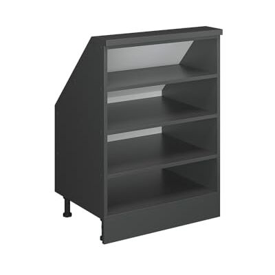 Vicco Meuble de Rangement sous Pente Rion, Anthracite/Anthracite, L60 x P46 cm avec 4 Compartiments, Gain de Place pour Les pièces mansardées - Publicité Vicco Meuble de Rangement sous Pente Rion, Anthracite/Anthracite, L60 x P46 cm avec 4 Compartiments, Gain de Place pour Les pièces mansardées - Publicité