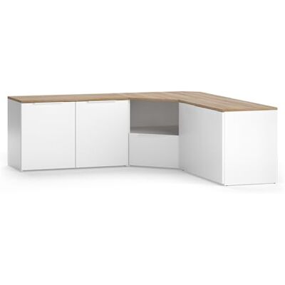 Vicco Meuble-paroi Wido, Blanc, 2 pièces, adapté à Une Installation Murale ou à Poser - Publicité Vicco Meuble-paroi Wido, Blanc, 2 pièces, adapté à Une Installation Murale ou à Poser - Publicité