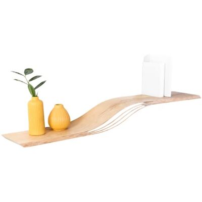 EWART WOODS Étagère Murale Flottante en Bois géométrique à Suspendre pour Livres Étagères Modernes en Bois Faites à la Main(Cendre, 95 cm (37.4 inch)) - Publicité EWART WOODS Étagère Murale Flottante en Bois géométrique à Suspendre pour Livres Étagères Modernes en Bois Faites à la Main(Cendre, 95 cm (37.4 inch)) - Publicité
