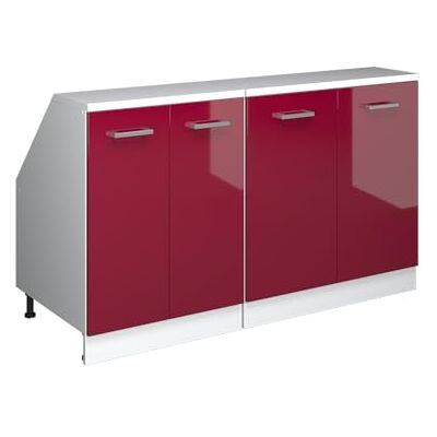 Vicco Meuble sous Pente R-Line, Rouge Brillant, 140cm Lot de 2 caissons 60 cm de Profondeur, Convient aux Murs inclinés et à Une Installation de Cuisine Variable - Publicité Vicco Meuble sous Pente R-Line, Rouge Brillant, 140cm Lot de 2 caissons 60 cm de Profondeur, Convient aux Murs inclinés et à Une Installation de Cuisine Variable - Publicité