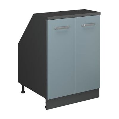 Vicco Meuble sous Pente R-Line, Bleu-Gris, 60cm 2 Portes, 60 cm de Profondeur, pour Une Combinaison Libre au Sein de systèmes de Cuisine modulaires - Publicité Vicco Meuble sous Pente R-Line, Bleu-Gris, 60cm 2 Portes, 60 cm de Profondeur, pour Une Combinaison Libre au Sein de systèmes de Cuisine modulaires - Publicité