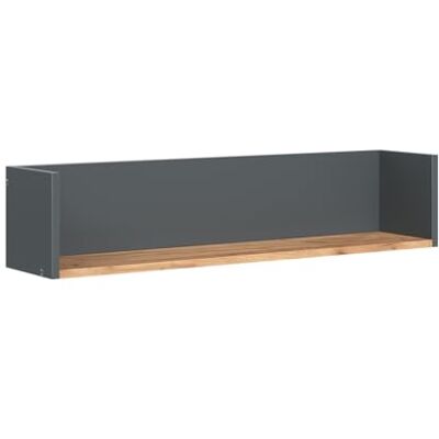 Vicco Étagère Murale Viktor, Anthracite/chêne doré, 93.4x20cm, pour Montage Mural pour Livres, Objets déco ou Accessoires de Salle de Bain - Publicité Vicco Étagère Murale Viktor, Anthracite/chêne doré, 93.4x20cm, pour Montage Mural pour Livres, Objets déco ou Accessoires de Salle de Bain - Publicité