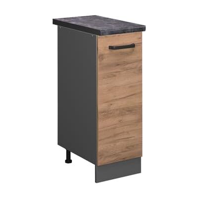 Vicco Meuble de Cuisine R-Line, Chêne de Force doré, 30cm, PT Anthracite, pour Une Combinaison Libre au Sein de systèmes de Cuisine modulaires - Publicité Vicco Meuble de Cuisine R-Line, Chêne de Force doré, 30cm, PT Anthracite, pour Une Combinaison Libre au Sein de systèmes de Cuisine modulaires - Publicité