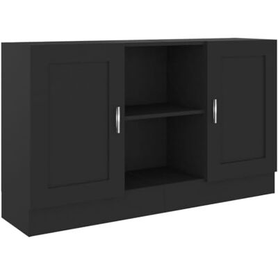 vidaXL Buffet, Meuble de Rangement avec Compartiment, Armoire de Rangement, Organisateur Salon Salle de Séjour Intérieur, Noir Bois d’Ingénierie - Publicité vidaXL Buffet, Meuble de Rangement avec Compartiment, Armoire de Rangement, Organisateur Salon Salle de Séjour Intérieur, Noir Bois d’Ingénierie - Publicité
