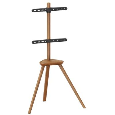 VDD - LUMFS35-44F-02_WALNUT - Black - Floor TV Stand - Publicité VDD - LUMFS35-44F-02_WALNUT - Black - Floor TV Stand - Publicité
