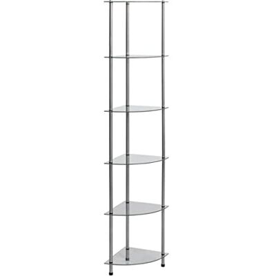 Tomostar Étagère à 6 Niveaux en Verre, Bibliothèque Étagère de Rangement à Livres Transparent 30x30x160 cm Verre trempé - Publicité Tomostar Étagère à 6 Niveaux en Verre, Bibliothèque Étagère de Rangement à Livres Transparent 30x30x160 cm Verre trempé - Publicité