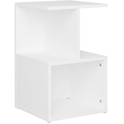 vidaXL Table de chevet blanc 35x35x55 cm bois ingénierie - Publicité vidaXL Table de chevet blanc 35x35x55 cm bois ingénierie - Publicité