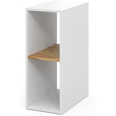 Vicco Armoire pour PC Tomy, Chêne Blanc/Force de l'or, 28.5x50cm avec 2 Compartiments Ouverts, avec roulettes et Surface de Rangement pour Accessoires informatiques - Publicité Vicco Armoire pour PC Tomy, Chêne Blanc/Force de l'or, 28.5x50cm avec 2 Compartiments Ouverts, avec roulettes et Surface de Rangement pour Accessoires informatiques - Publicité