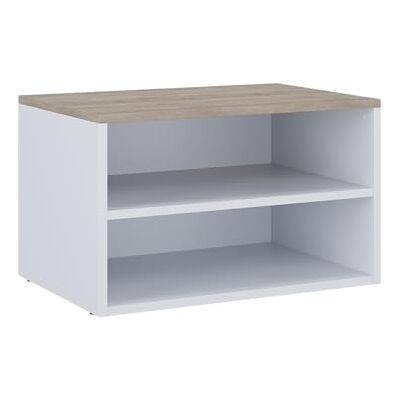 Vicco Commode Betti, Blanc/Sonoma, 60x36cm avec 2 Compartiments, adapté au Rangement dans Le Salon ou la Chambre - Publicité Vicco Commode Betti, Blanc/Sonoma, 60x36cm avec 2 Compartiments, adapté au Rangement dans Le Salon ou la Chambre - Publicité
