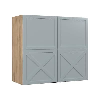 Vicco Armoire en Verre Fame-Line, Bleu Clair-Gris, 80cm, à Combiner avec d'autres modules de la série Fame-Line - Publicité Vicco Armoire en Verre Fame-Line, Bleu Clair-Gris, 80cm, à Combiner avec d'autres modules de la série Fame-Line - Publicité