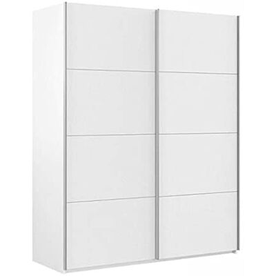 Pegane - Armoire - 200x150x60 - Blanc - Wardrobe - Publicité Pegane - Armoire - 200x150x60 - Blanc - Wardrobe - Publicité