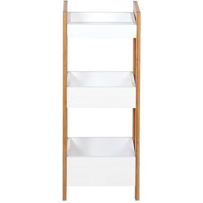 KARAT Étagère de Salle de Bain en Bambou Rayonnage de Rangement du Salon Chambre Couloir Design Élégant Robuste Rangement Gain de Place à 3 Niveaux (Texas P20 x L28 x H74 cm) - Publicité KARAT Étagère de Salle de Bain en Bambou Rayonnage de Rangement du Salon Chambre Couloir Design Élégant Robuste Rangement Gain de Place à 3 Niveaux (Texas P20 x L28 x H74 cm) - Publicité
