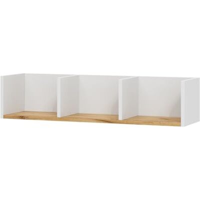 Vicco Étagère Murale Tomy, Chêne Blanc/Force de l'or, 90x20cm, adapté au Montage Mural pour Le Rangement de Livres et d’Objets décoratifs - Publicité Vicco Étagère Murale Tomy, Chêne Blanc/Force de l'or, 90x20cm, adapté au Montage Mural pour Le Rangement de Livres et d’Objets décoratifs - Publicité