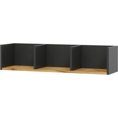 Vicco Étagère Murale Tomy, Anthracite/chêne doré, 90x20cm, adapté au Montage Mural pour Le Rangement de Livres et d’Objets décoratifs - Publicité Vicco Étagère Murale Tomy, Anthracite/chêne doré, 90x20cm, adapté au Montage Mural pour Le Rangement de Livres et d’Objets décoratifs - Publicité