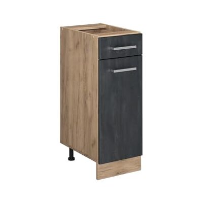 Vicco Meuble Cuisine R-Line, Béton Noir, 30cm sans PT, pour Une Combinaison Libre au Sein de systèmes de Cuisine modulaires - Publicité Vicco Meuble Cuisine R-Line, Béton Noir, 30cm sans PT, pour Une Combinaison Libre au Sein de systèmes de Cuisine modulaires - Publicité