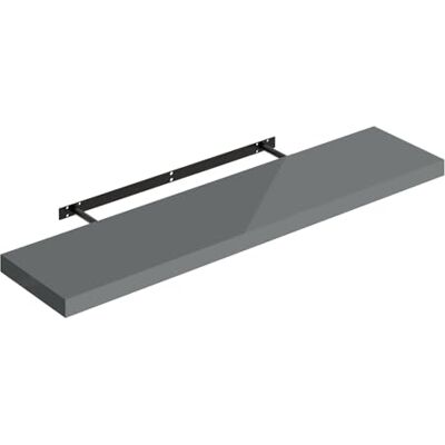 WOLTU Étagère Murale, Étagère Flottante et Décorative, en MDF et Métal, Blanc Brillant, 100x22,9x3,8cm - Publicité WOLTU Étagère Murale, Étagère Flottante et Décorative, en MDF et Métal, Blanc Brillant, 100x22,9x3,8cm - Publicité
