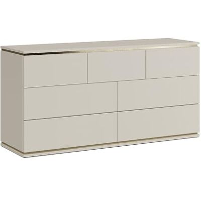 Vicco Commode avec tiroirs Linette, Cachemire, 139.8x70cm avec 7 tiroirs, Mécanisme Push-to-Open pour Une Ouverture silencieuse - Publicité Vicco Commode avec tiroirs Linette, Cachemire, 139.8x70cm avec 7 tiroirs, Mécanisme Push-to-Open pour Une Ouverture silencieuse - Publicité
