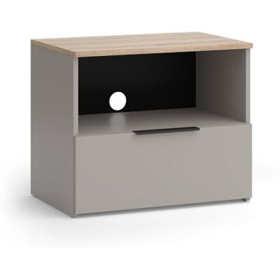 Vicco Meuble TV Wido, Grège, 60x50cm avec tiroir, Convient aux téléviseurs jusqu'à 43 Pouces, Passe-câbles intégré - Publicité Vicco Meuble TV Wido, Grège, 60x50cm avec tiroir, Convient aux téléviseurs jusqu'à 43 Pouces, Passe-câbles intégré - Publicité