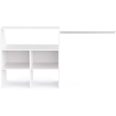 PEGANE Module de Rangement sous comble avec penderie et étagère Couleur Blanc Mat Largeur 171,5 x Profondeur 50 x Hauteur 90,7 cm - Publicité PEGANE Module de Rangement sous comble avec penderie et étagère Couleur Blanc Mat Largeur 171,5 x Profondeur 50 x Hauteur 90,7 cm - Publicité