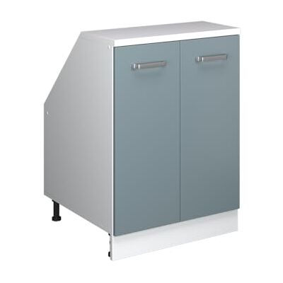 Vicco Meuble sous Pente R-Line, Bleu-Gris, 60cm 2 Portes, 60 cm de Profondeur, pour Une Combinaison Libre au Sein de systèmes de Cuisine modulaires - Publicité Vicco Meuble sous Pente R-Line, Bleu-Gris, 60cm 2 Portes, 60 cm de Profondeur, pour Une Combinaison Libre au Sein de systèmes de Cuisine modulaires - Publicité
