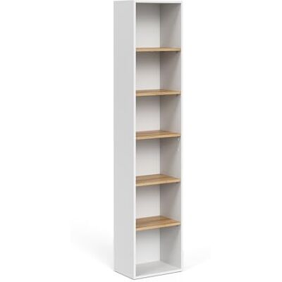Vicco Meuble Salle de Bain Viktor, Blanc/Artisan, 40.2x188.6cm, adapté au Rangement Vertical des Accessoires de Salle de Bain - Publicité Vicco Meuble Salle de Bain Viktor, Blanc/Artisan, 40.2x188.6cm, adapté au Rangement Vertical des Accessoires de Salle de Bain - Publicité