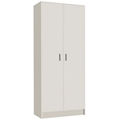 Pegane - Armoire 2 portes - blanc - mélamine - Storage cabinet - Publicité Pegane - Armoire 2 portes - blanc - mélamine - Storage cabinet - Publicité